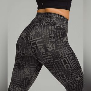 Lululemon Wunder Train Tight *Contour Fit Everlux 25" - Ombre Black Multi